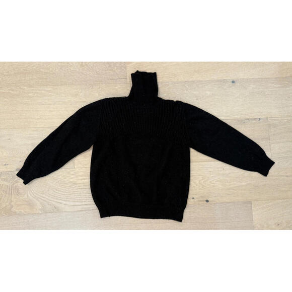 Other - Versace Jeans Couture Black Merino Wool Turtleneck Sweater Mens Small